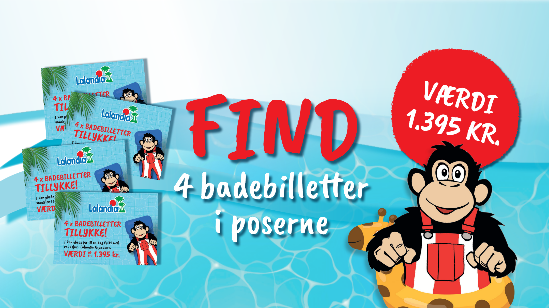 På skattejagt med Castus. Find billetter i poserne med frugtstænger